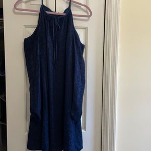 Cynthia Steefe Cold shoulder navy dress